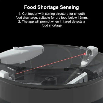 Pet feeder camera and app control
