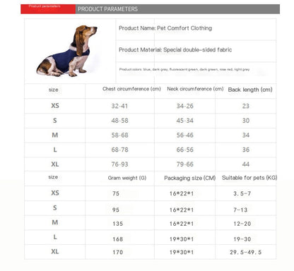 Calming Anxiety Vest for Dogs and Cats - Dark Grey